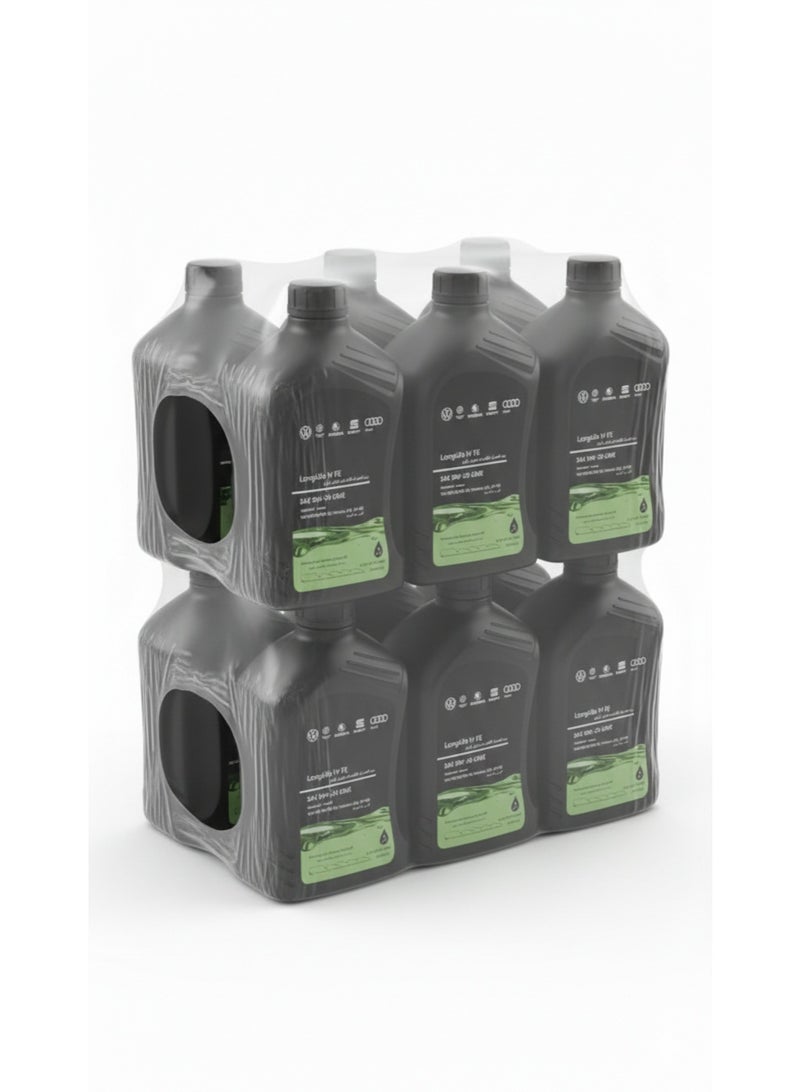 زيت محرك لونج لايف IV FE تخليقي بالكامل 0W-20 من جينوين - 1 لتر (عبوة من 12 قطعة)